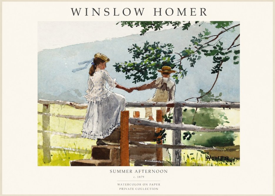 Winslow Homer Summer Afternoon No1 - Poszter