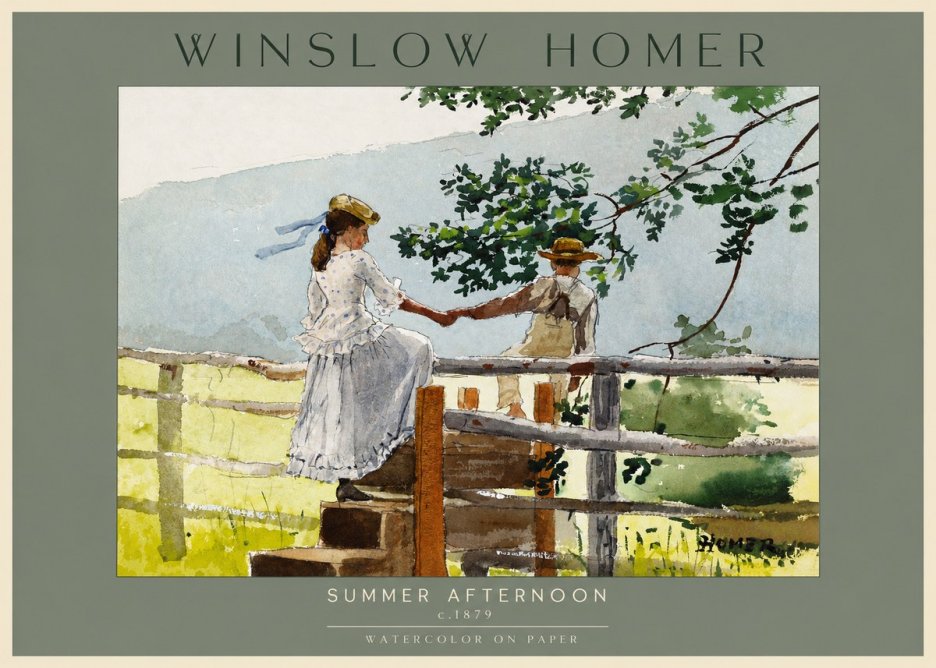 Winslow Homer Summer Afternoon No2 - Poszter