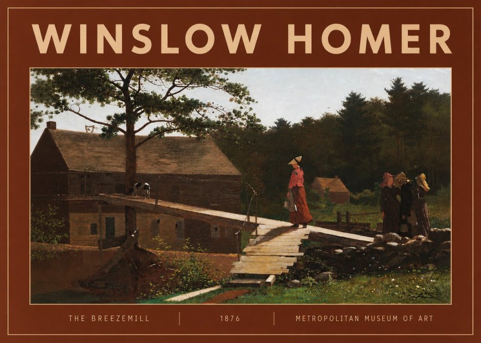 Winslow Homer The Breezemill No4 - Poszter