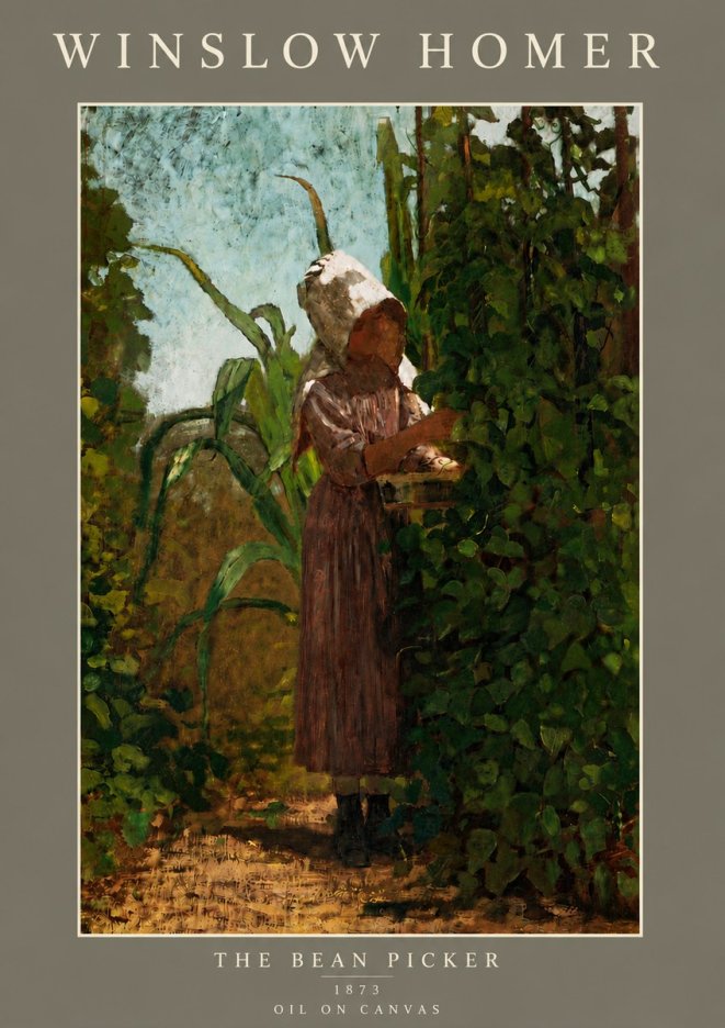 Winslow Homer The Bean Picker No5 - Poszter