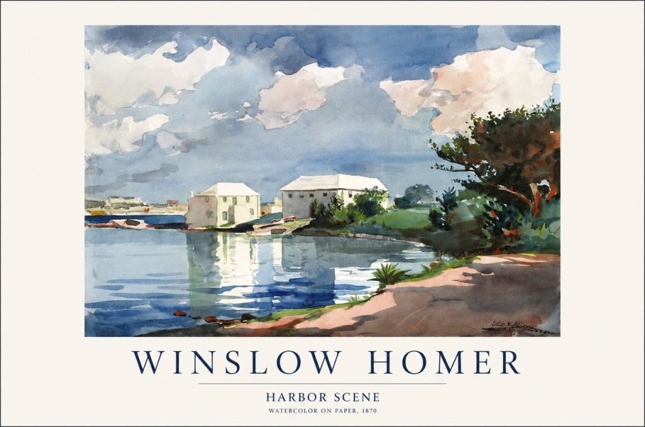 Winslow Homer Harbor Scene No1 - Poszter