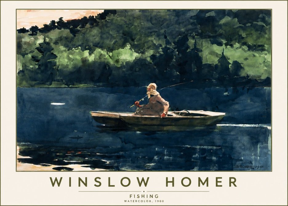 Winslow Homer Fishing No5 - Poszter