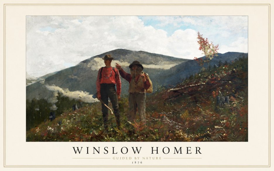 Winslow Homer The Two Guides No1 - Poszter
