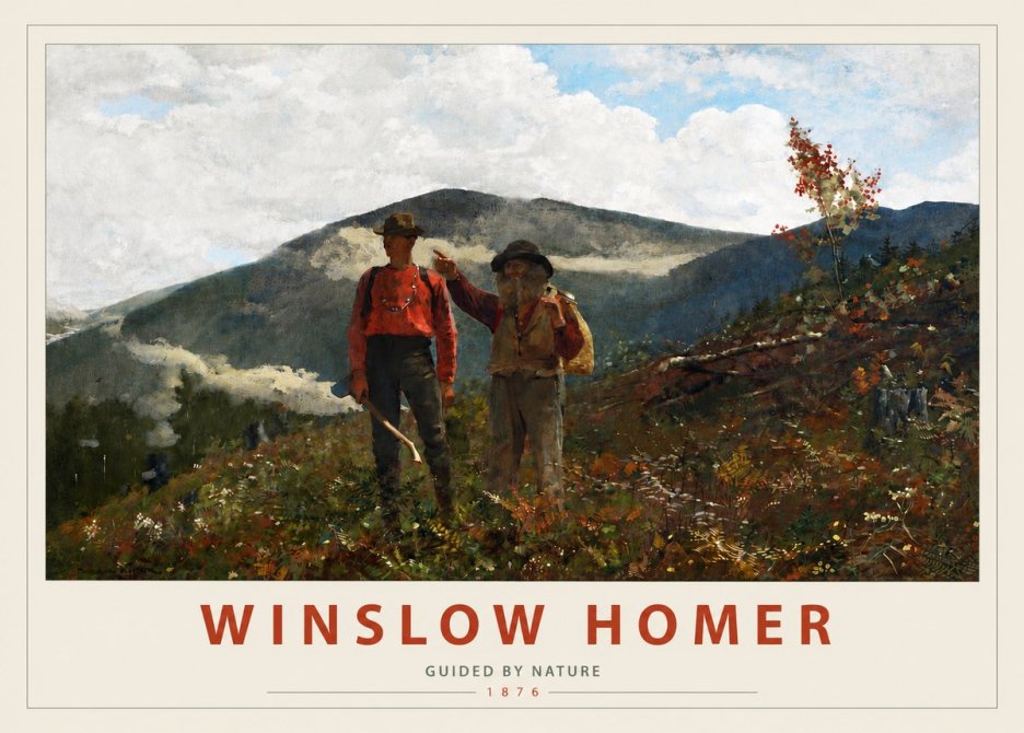 Winslow Homer The Two Guides No3 - Poszter