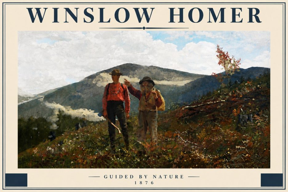 Winslow Homer The Two Guides No5 - Poszter