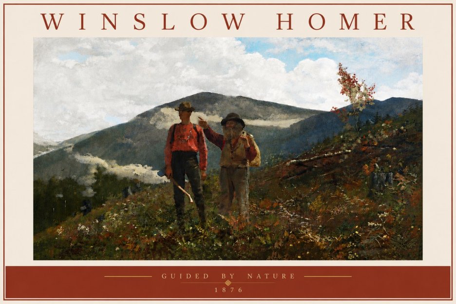 Winslow Homer The Two Guides No6 - Poszter