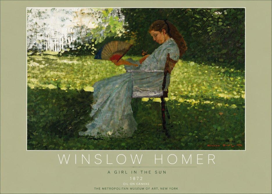 Winslow Homer A Girl in the Sun No6 - Poszter