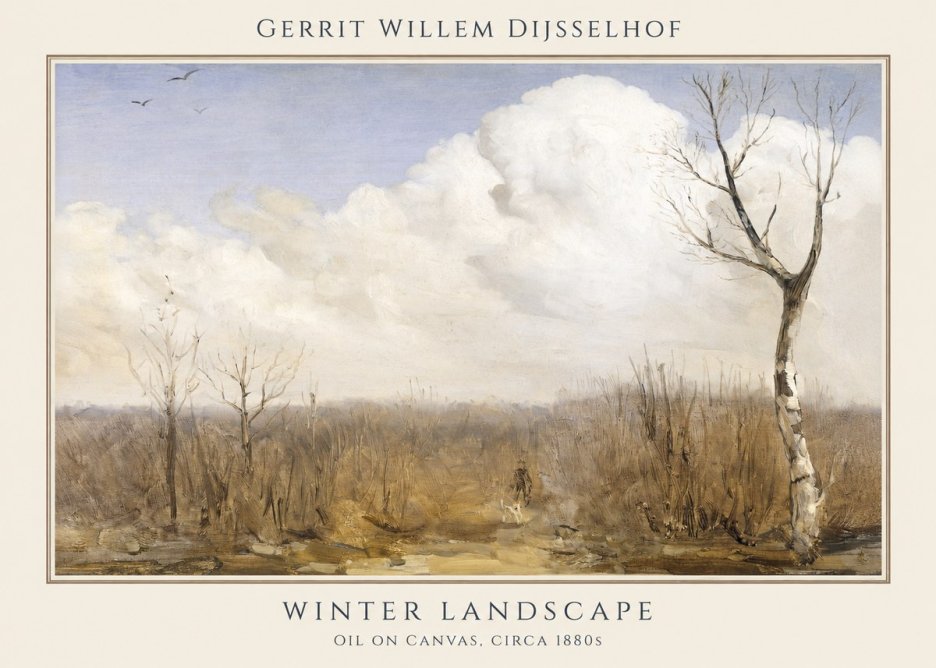 Gerrit Willem Dijsselhof Winter Landscape No1 - Poszter