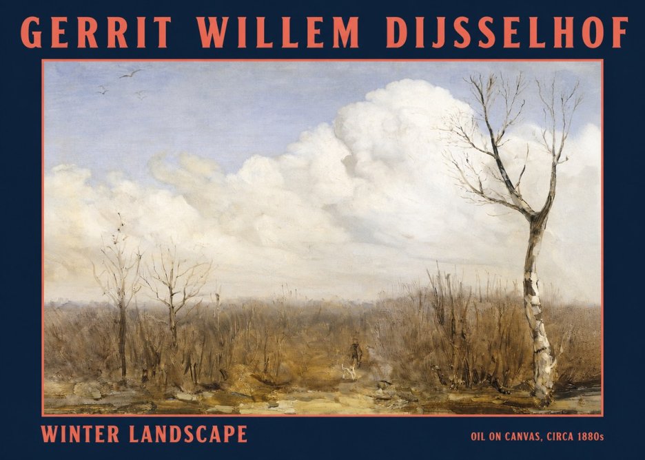 Gerrit Willem Dijsselhof Winter Landscape No2 - Poszter