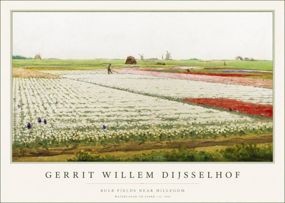 Gerrit Willem Dijsselhof Bulb Fields Near Hillegom No1 - Poszter