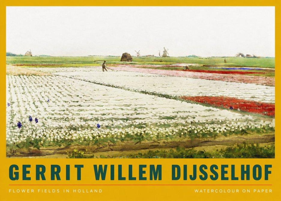 Gerrit Willem Dijsselhof Bulb Fields Near Hillegom No3 - Poszter