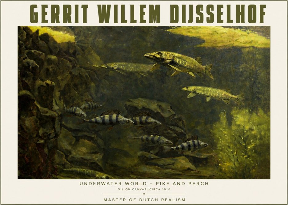 Gerrit Willem Dijsselhof Underwater Life No5 - Poszter