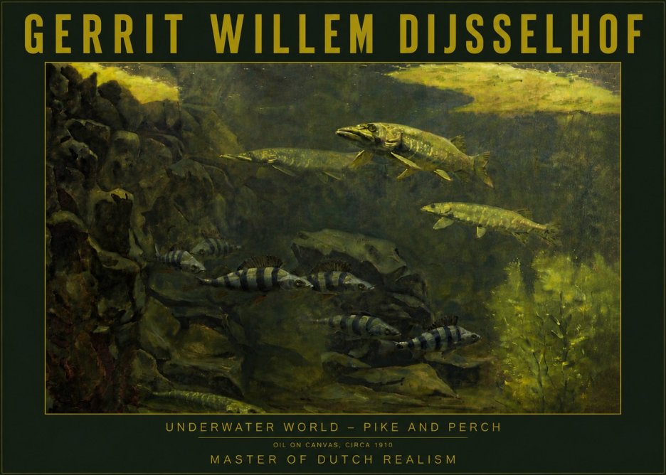 Gerrit Willem Dijsselhof Underwater Life No6 - Poszter