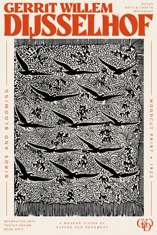 Gerrit Willem Dijsselhof Decorative Design No3 - Poszter