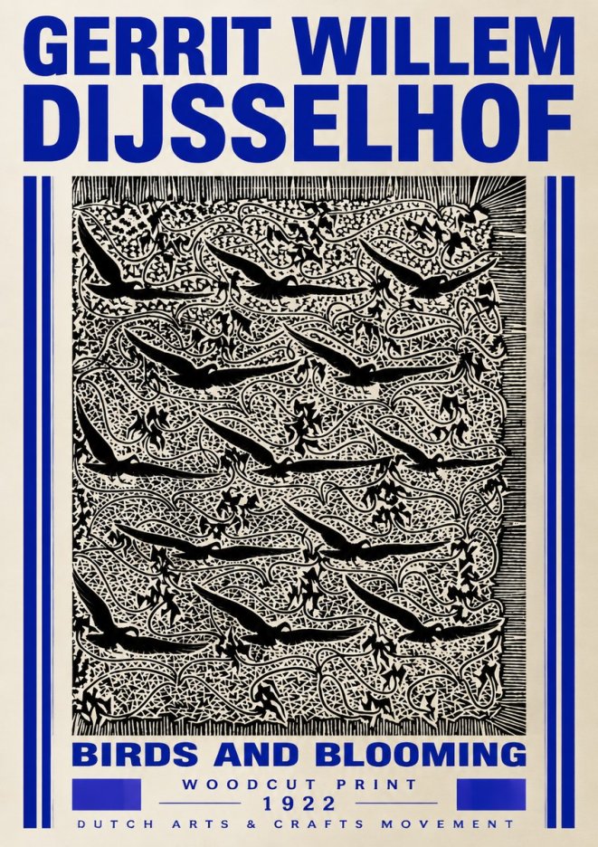 Gerrit Willem Dijsselhof Decorative Design No5 - Poszter