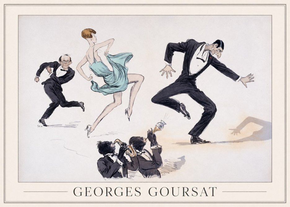 Georges Goursat Jazz Age Revelry No1 - Poszter