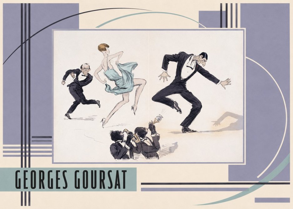 Georges Goursat Jazz Age Revelry No3 - Poszter