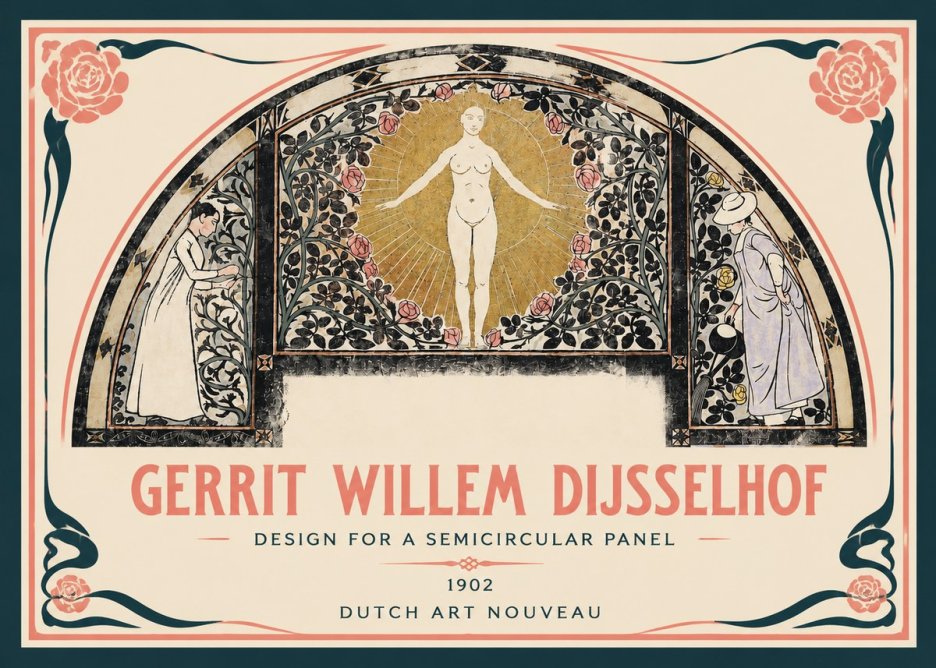 Gerrit Willem Dijsselhof Nature's Awakening No4 - Poszter