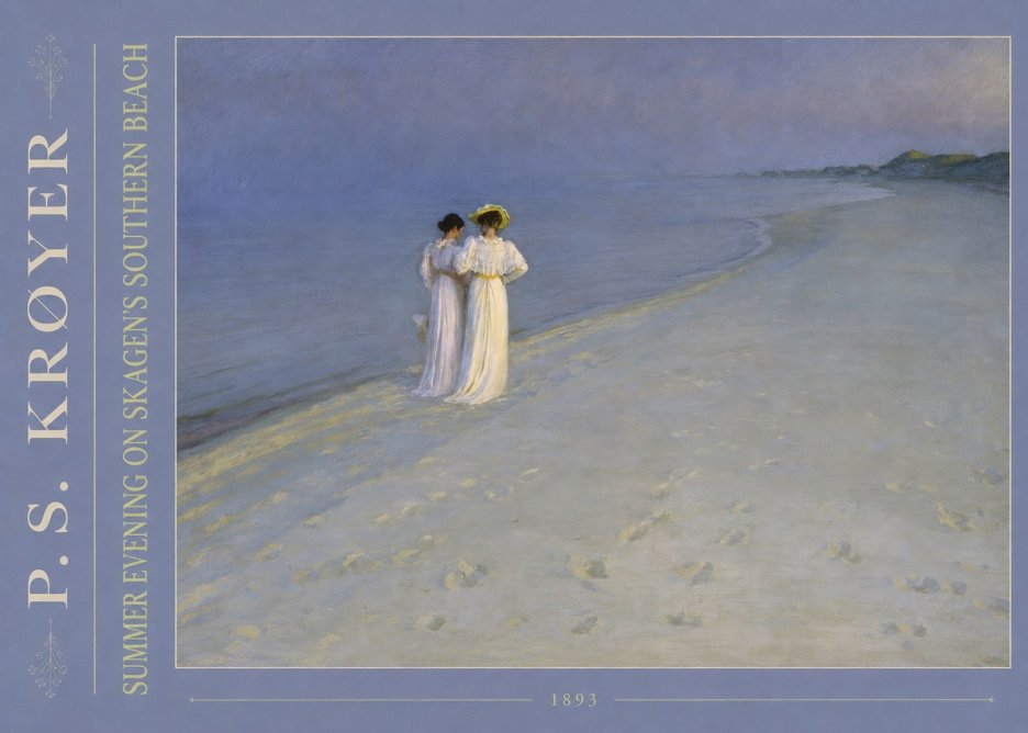 P.S. Krøyer Summer Evening on Skagen's Southern Beach No4 - Poszter