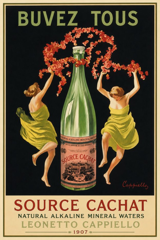 Leonetto Cappiello Source Cachat No4 - Poszter
