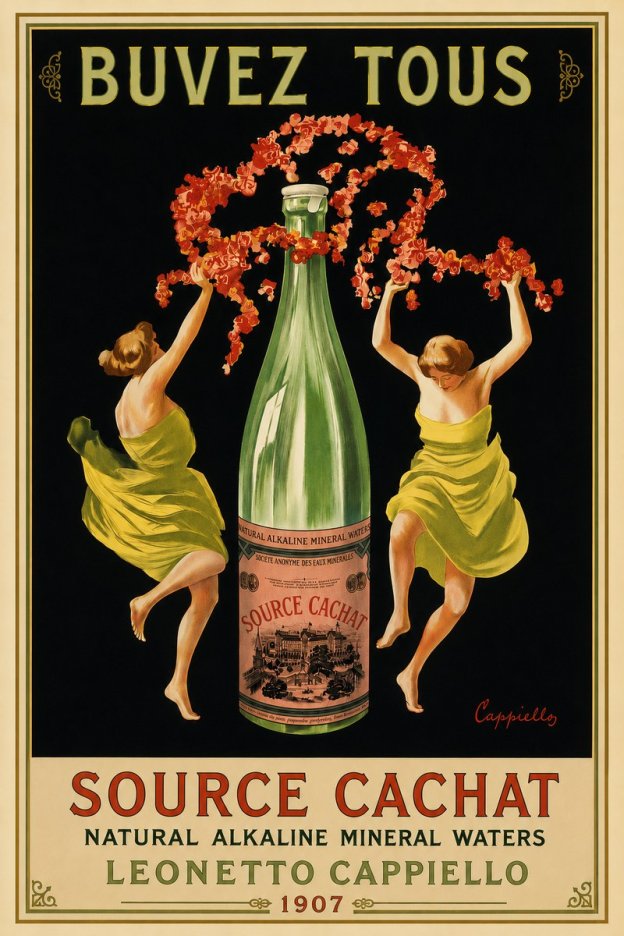 Leonetto Cappiello Source Cachat No6 - Poszter