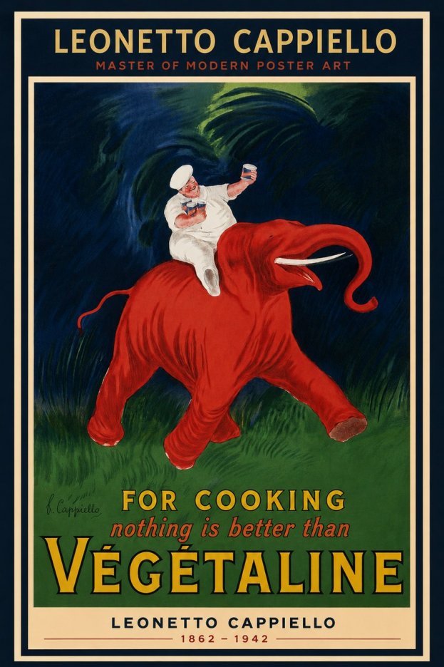Leonetto Cappiello Végétaline No3 - Poszter