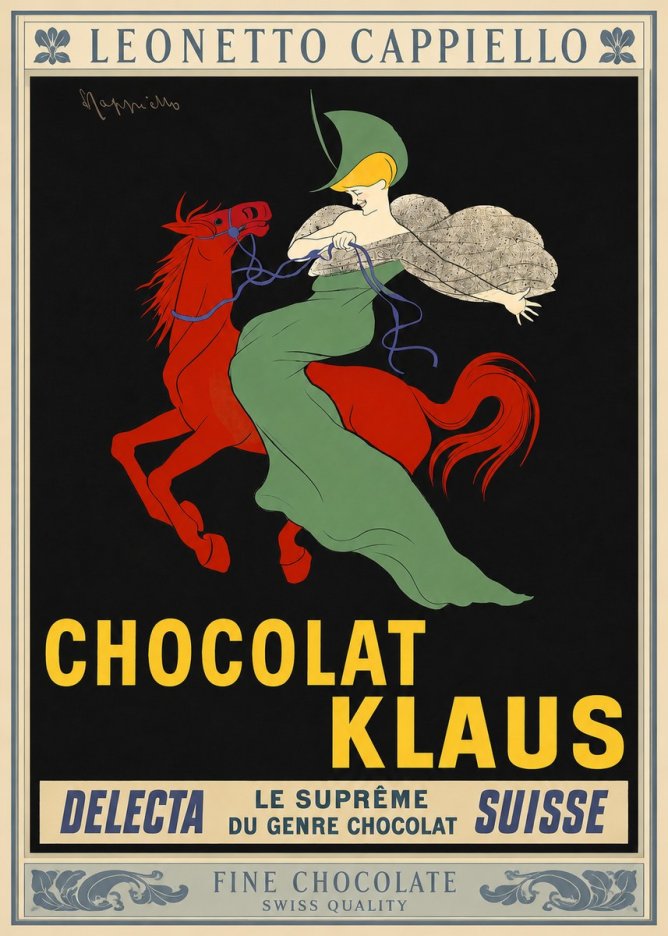 Leonetto Cappiello Chocolat Klaus No3 - Poszter