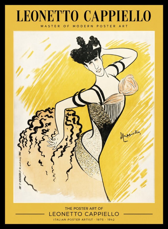 Leonetto Cappiello The Dancer No1 - Poszter