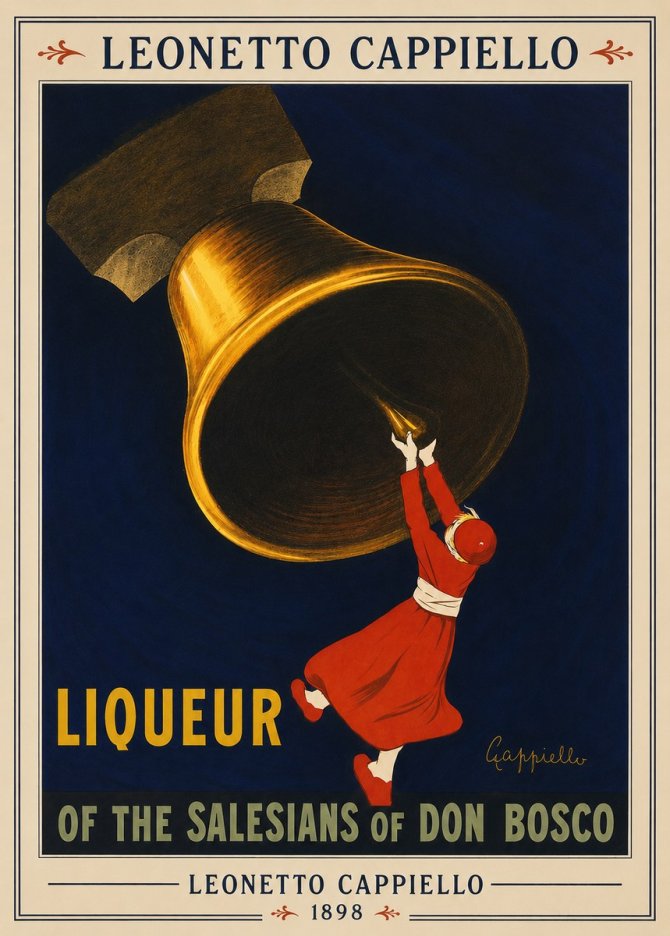 Leonetto Cappiello Liqueur of the Salesians of Don Bosco No3 - Poszter