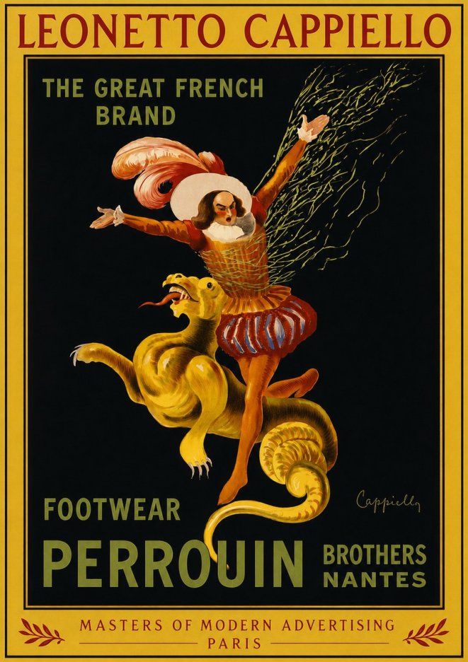 Leonetto Cappiello Footwear Perrouin No3 - Poszter