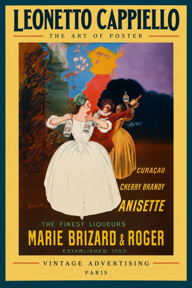 Leonetto Cappiello Marie Brizard & Roger - the Finest Liqueurs No3 - Poszter