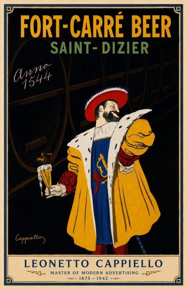 Leonetto Cappiello Fort-carré Beer Saint-dizier No5 - Poszter