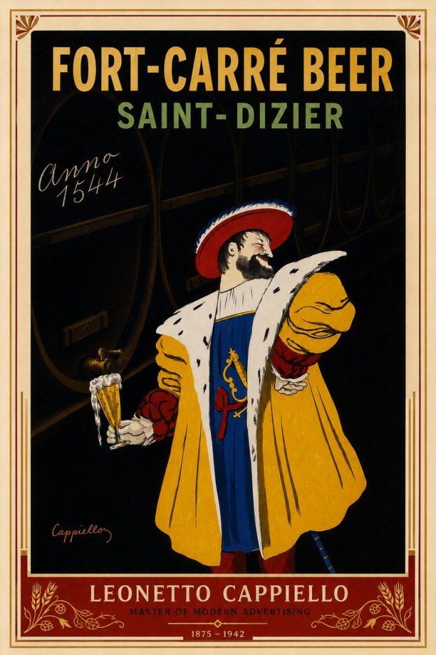 Leonetto Cappiello Fort-carré Beer Saint-dizier No6 - Poszter