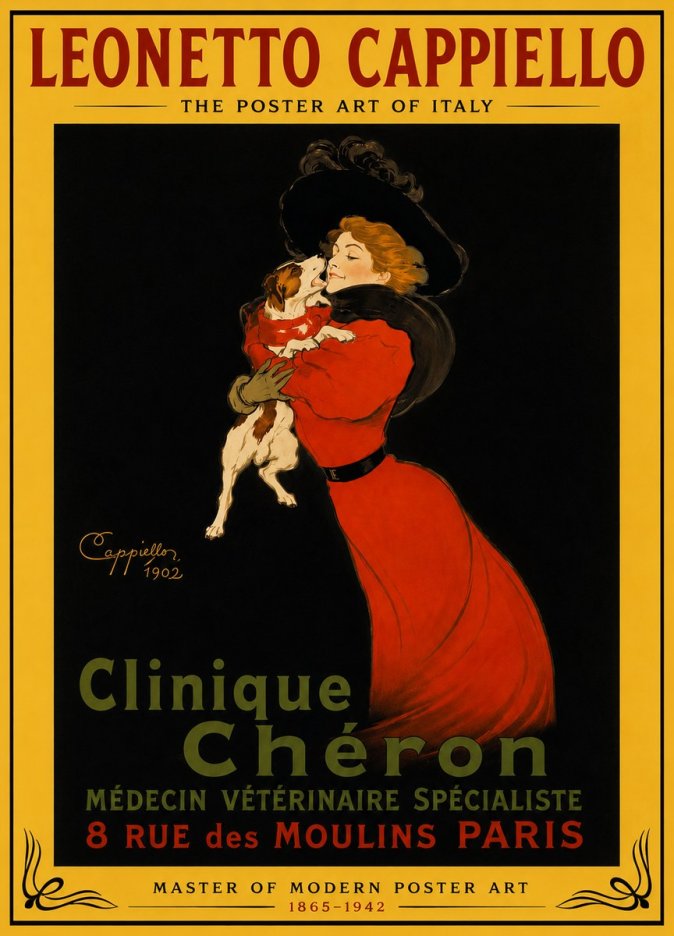 Leonetto Cappiello Clinique Chéron No4 - Poszter