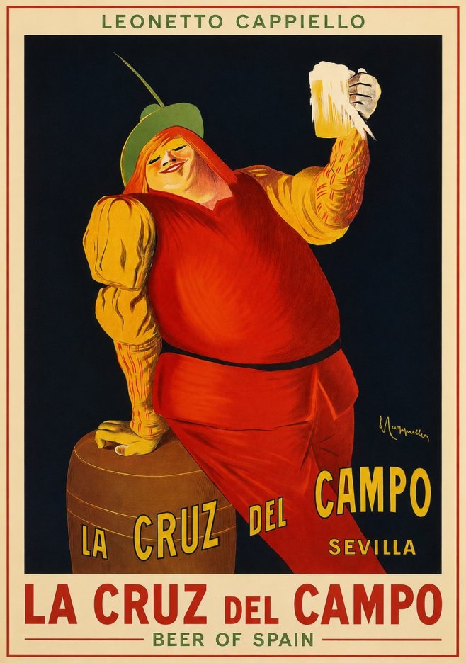 Leonetto Cappiello La Cruz Del Campo No2 - Poszter
