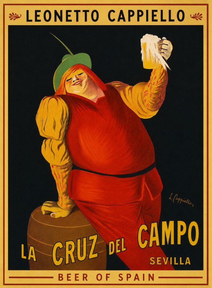 Leonetto Cappiello La Cruz Del Campo No4 - Poszter