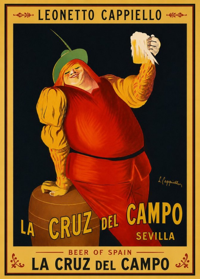 Leonetto Cappiello La Cruz Del Campo No6 - Poszter