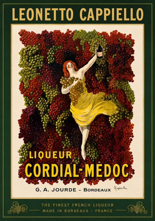 Leonetto Cappiello Liqueur Cordial-médoc No3 - Poszter