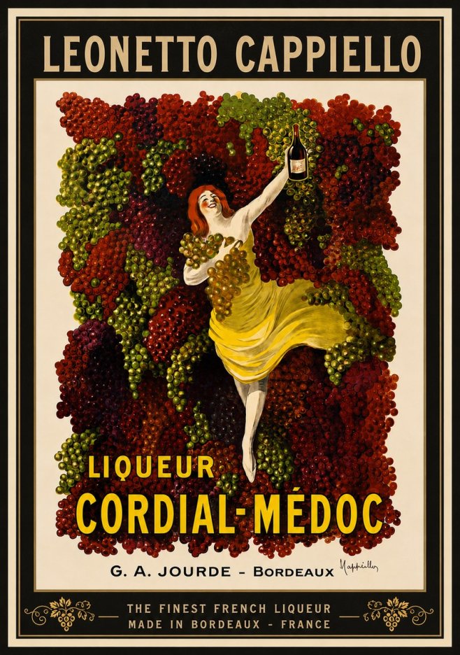 Leonetto Cappiello Liqueur Cordial-médoc No4 - Poszter