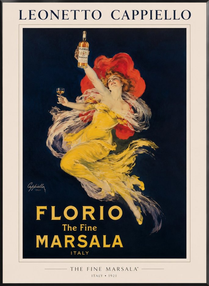 Leonetto Cappiello Florio the Fine Marsala No1 - Poszter