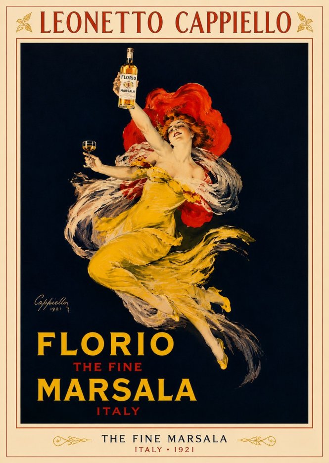 Leonetto Cappiello Florio the Fine Marsala No6 - Poszter