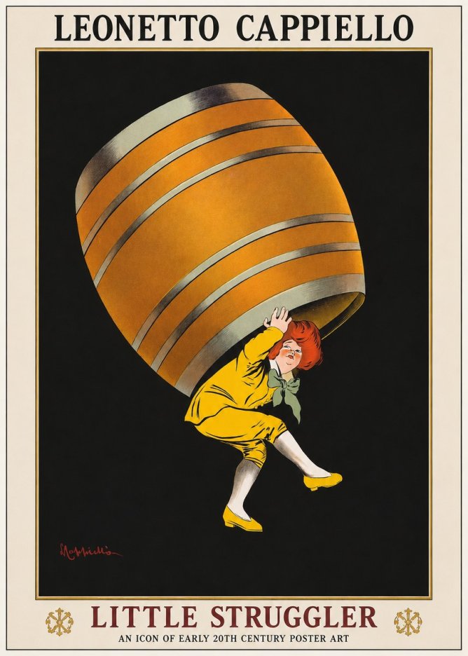Leonetto Cappiello Little Struggler No1 - Poszter