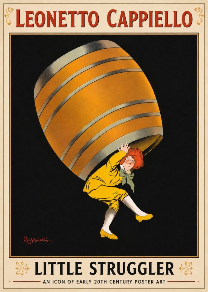 Leonetto Cappiello Little Struggler No6 - Poszter