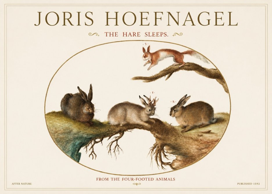 Joris Hoefnagel Lepvs Dormit No3 - Poszter