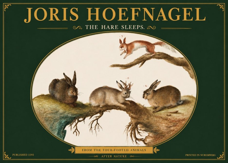 Joris Hoefnagel Lepvs Dormit No4 - Poszter