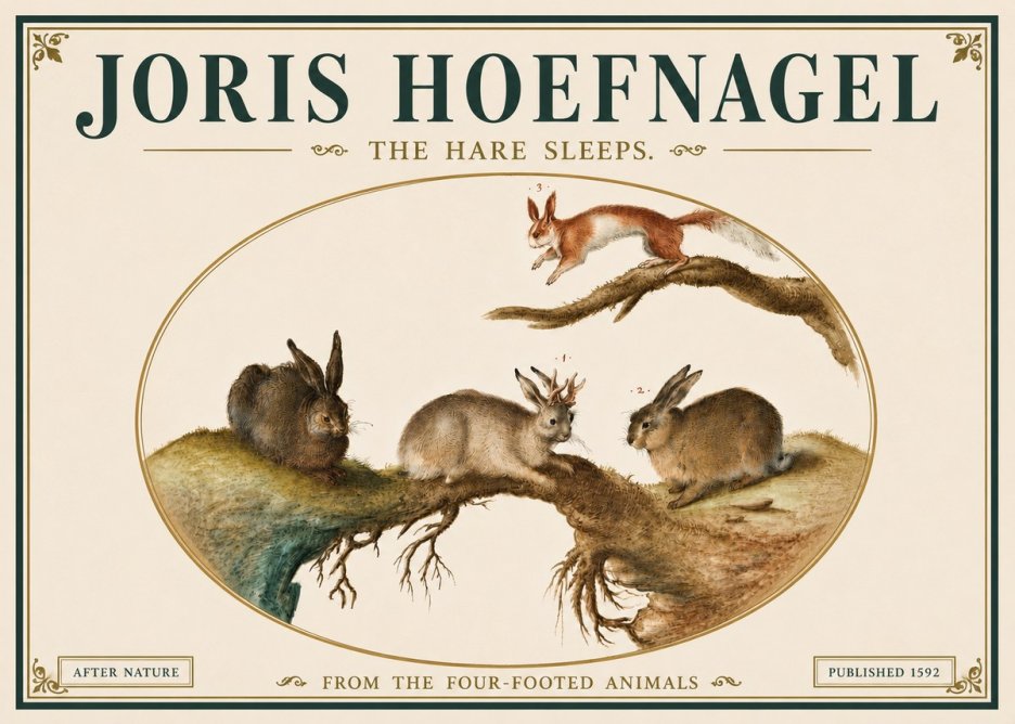 Joris Hoefnagel Lepvs Dormit No6 - Poszter