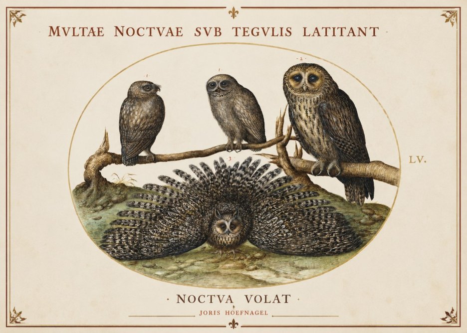 Joris Hoefnagel Noctva Volat No1 - Poszter