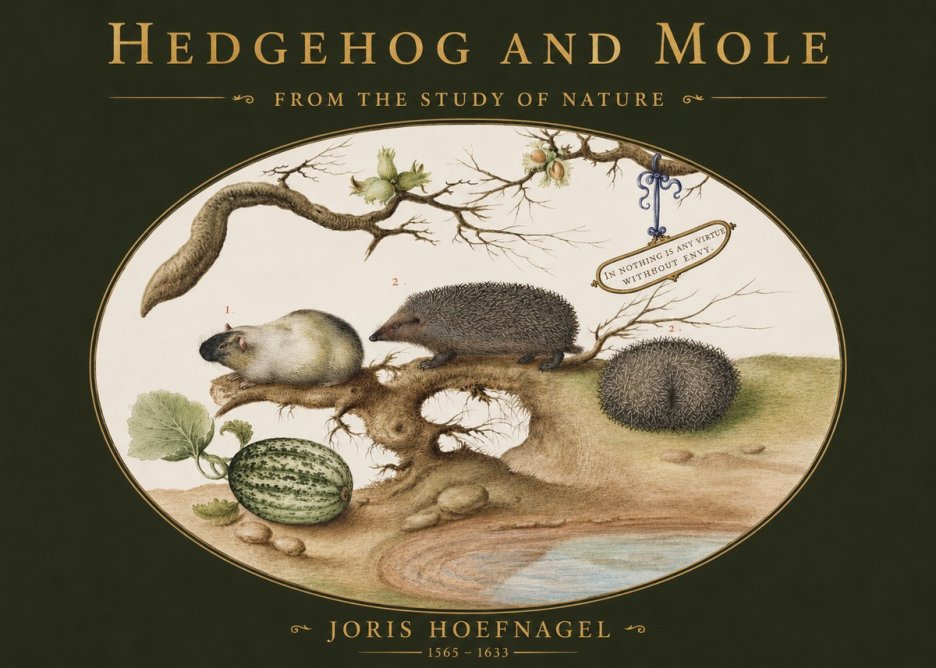 Joris Hoefnagel Hedgehog and Mole No2 - Poszter
