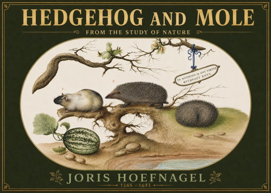 Joris Hoefnagel Hedgehog and Mole No4 - Poszter