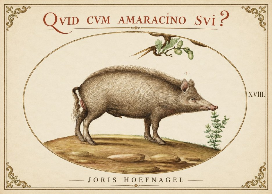 Joris Hoefnagel Qvid Cvm Amaracino Svi? No1 - Poszter